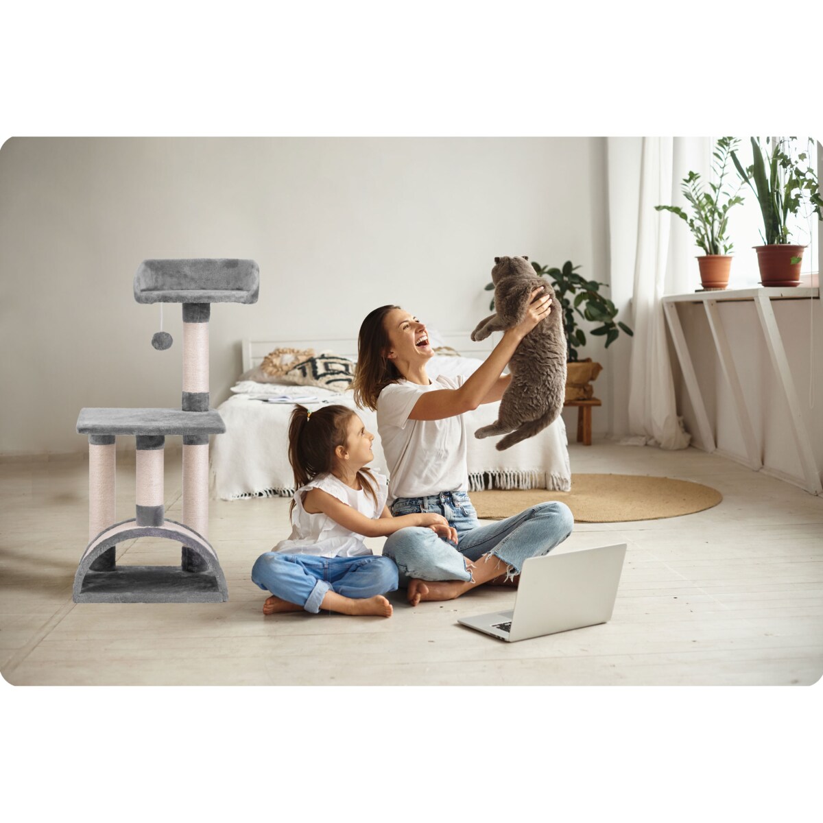 Drapak dla kota drzewo domek legowisko 83cm Pethaus