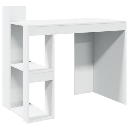 vidaXL Biurko, białe, 103,5x56,5x94 cm, materiał drewnopochodny