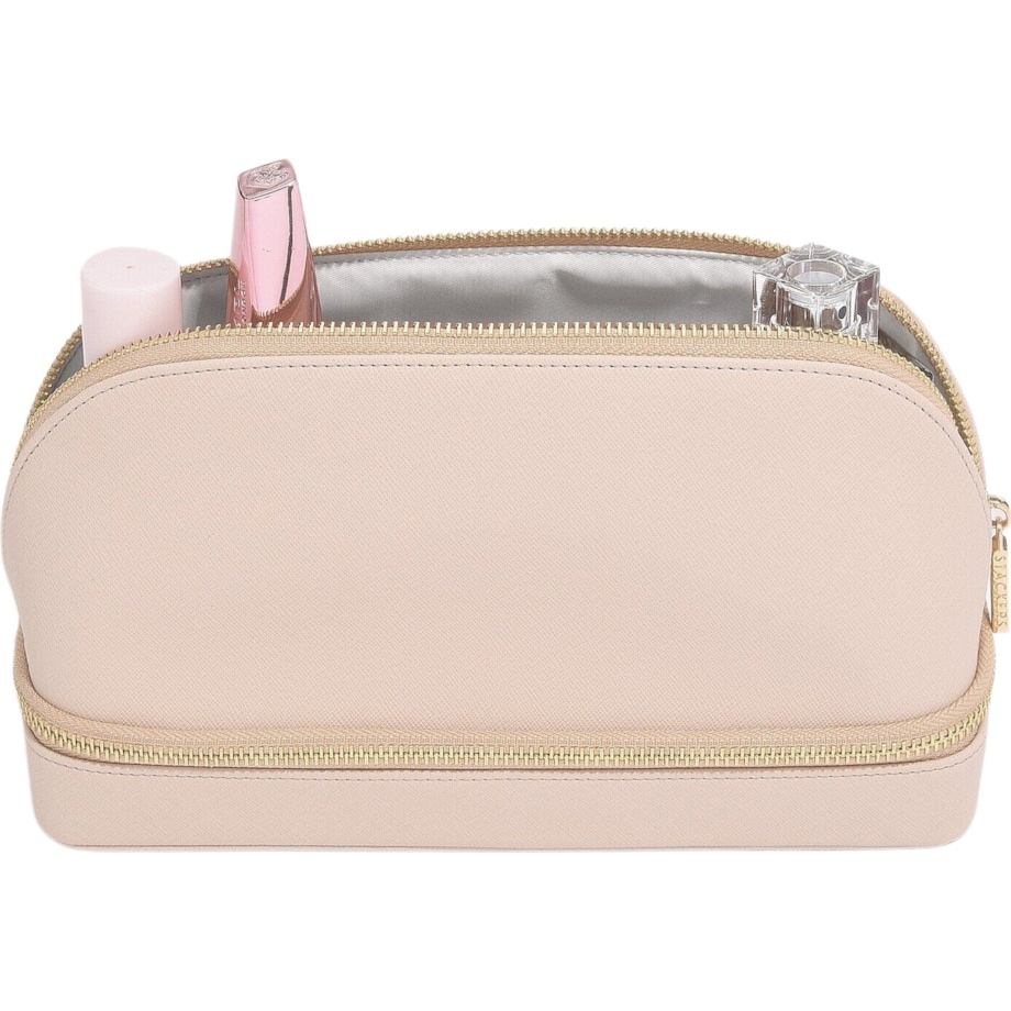 Kosmetyczka Stackers różowa z miejscem na biżuterię