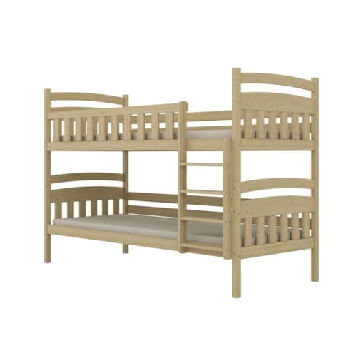 Łóżko piętrowe JULITA 180x80 sosna lakierowana drewniane
