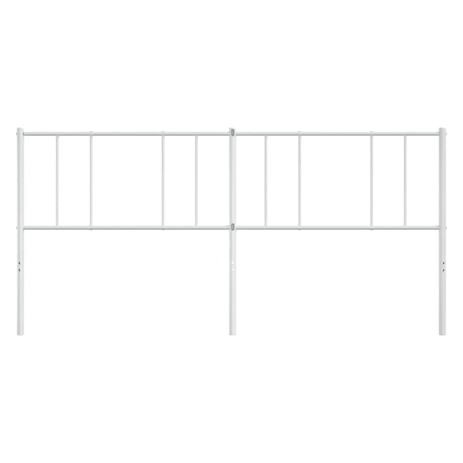 vidaXL Metalowe wezgłowie, białe, 200 cm