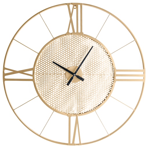 Zegar ścienny BLAMERE 80 cm Metal Złoty