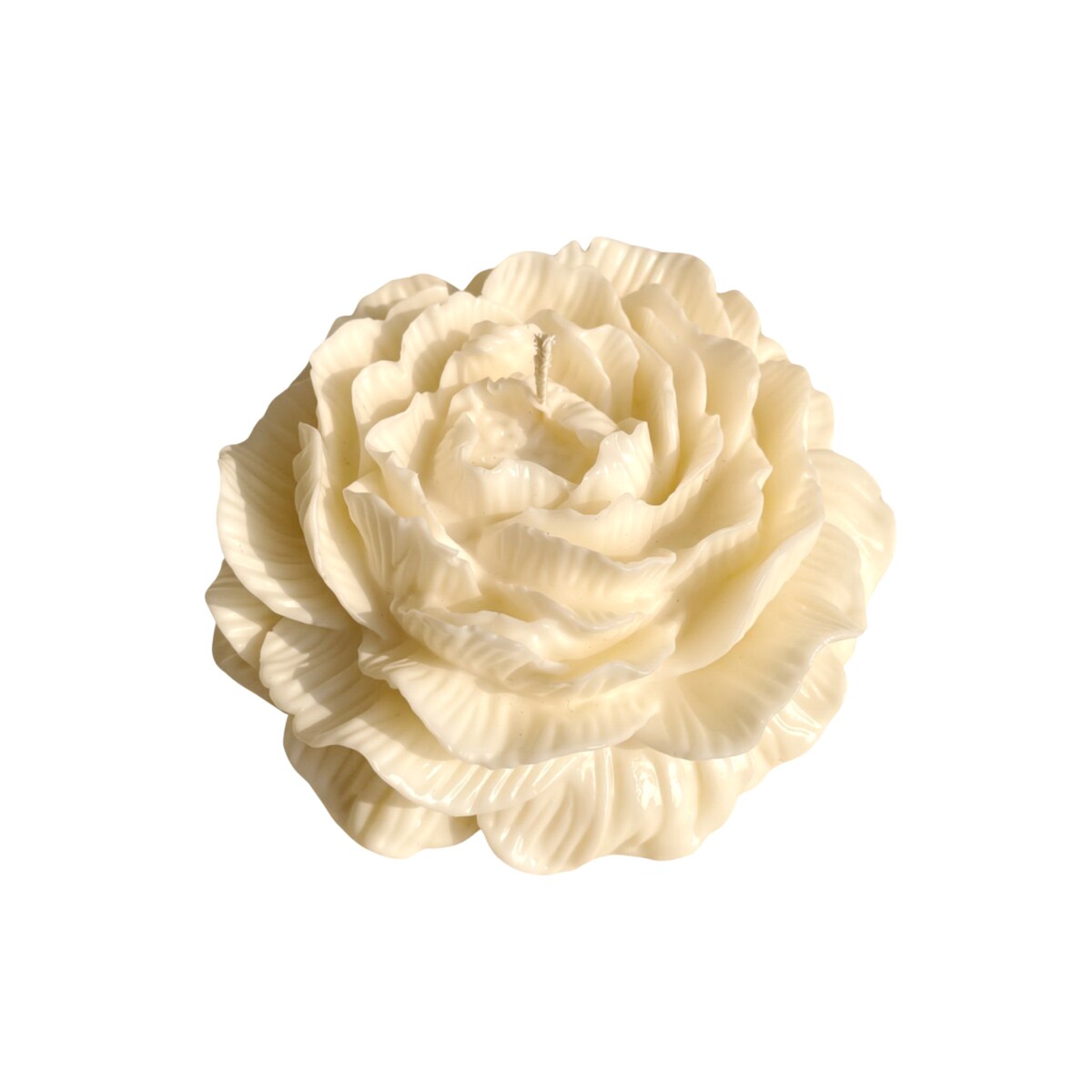 XXL Świeca sojowa ekologiczna dekoracyjna piwonia peonia "Peony Queen" 140x50mm