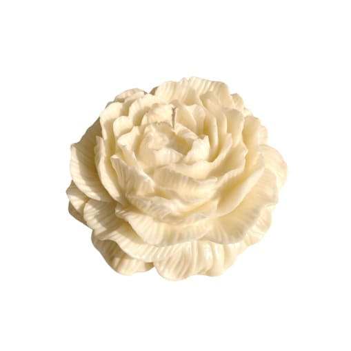 XXL Świeca sojowa ekologiczna dekoracyjna piwonia peonia "Peony Queen" 140x50mm