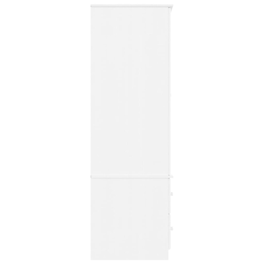 vidaXL Szafa ALTA, biała, 90x55x170 cm, lite drewno sosnowe