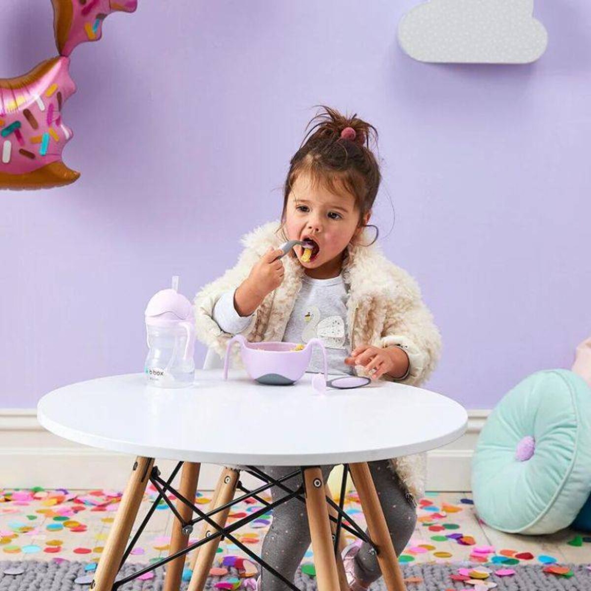 Kubek niewysypek BLW dla dzieci, Gelato Banana Split, b.box