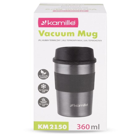 Kubek termos bidon termiczny na kawę herbatę wodę 360ml KAMILLE