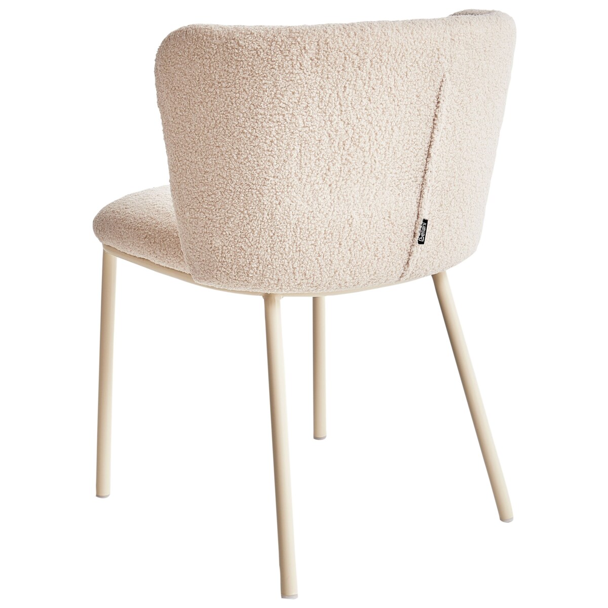 Zestaw 2 krzeseł MINA II Boucle Jasnobeżowy