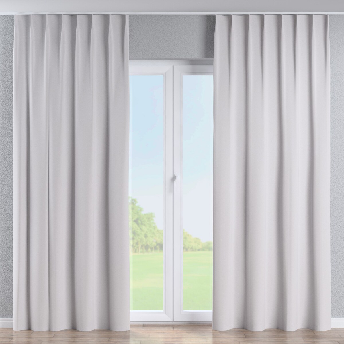 Zasłona na haczykach flex pojedynczych 130x245 szary