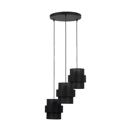 Lampa wisząca CALISTO BLACK 5981 TK Lighting czarna 3xE27 regulowana nowoczesna do salonu i jadalni