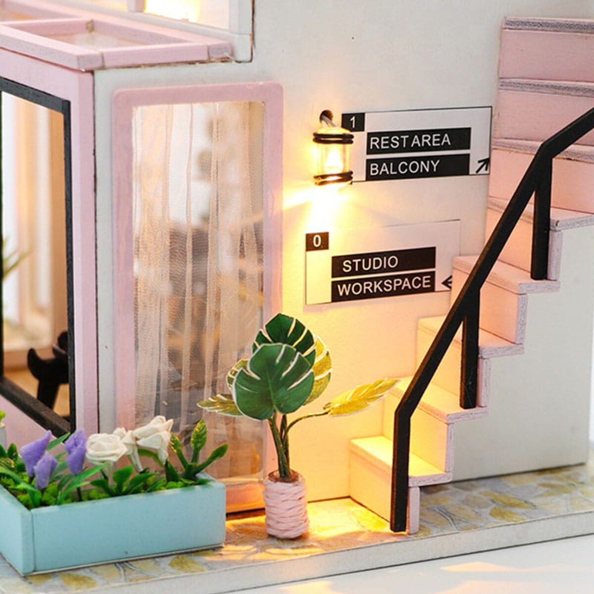 Miniaturowy domek - Muzyczny box - Wytwórnia gwiazd