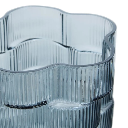 Wazon szklany, niebieski, 30 cm, Sky