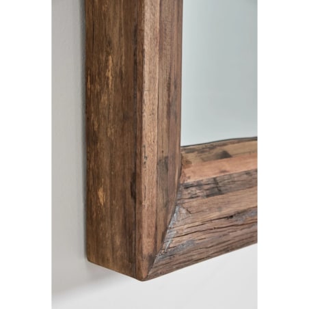 Prostokątne lustro z drewna z odzysku Juvira 110x220 cm