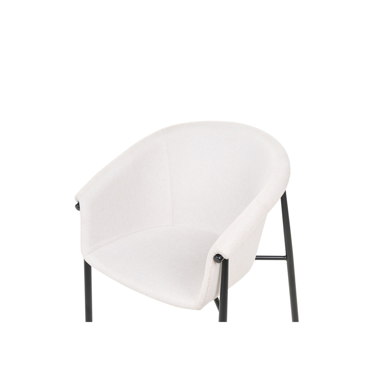 Zestaw 2 krzeseł do jadalni beżowy AMES