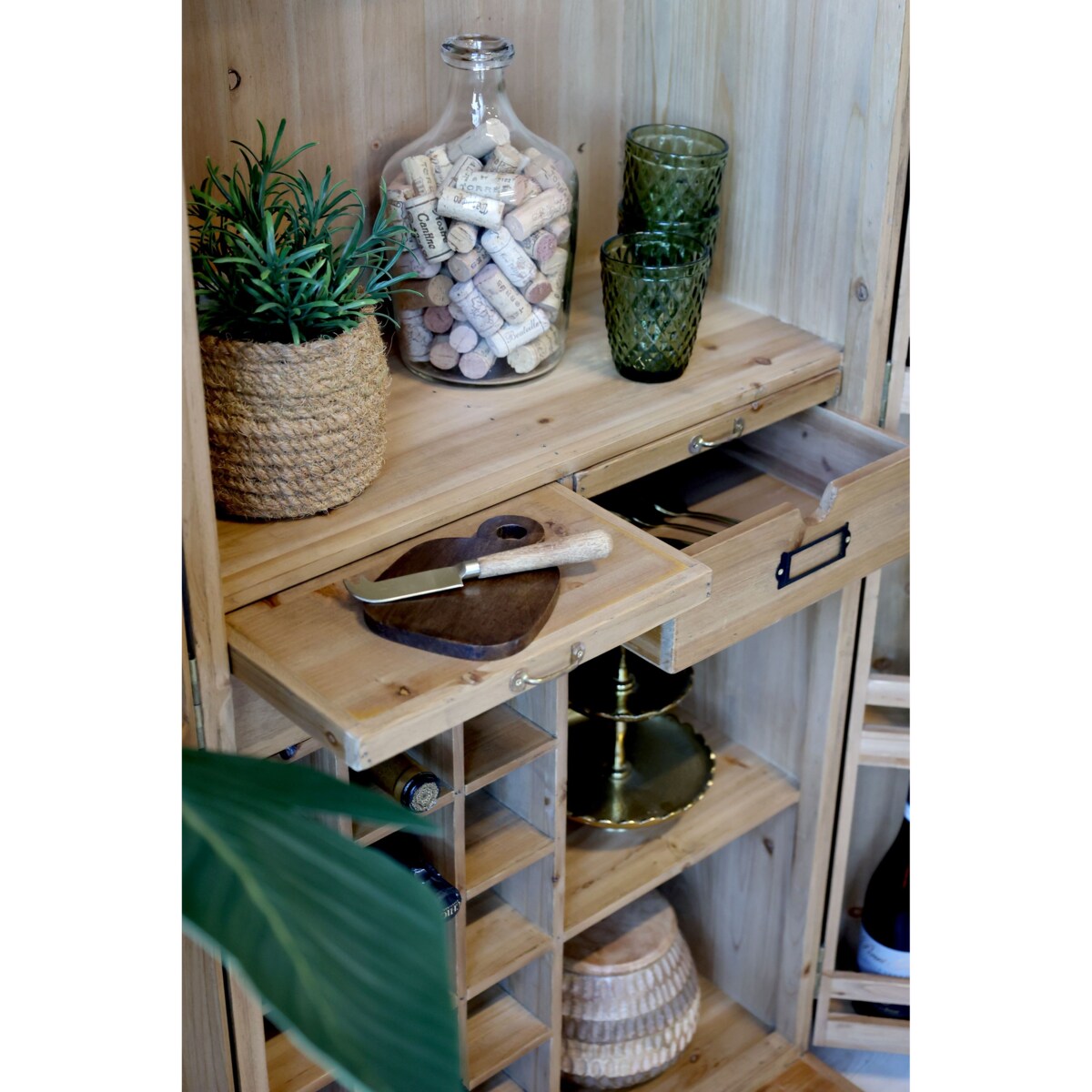 Komoda drewniana, barowa, postarzana 146,5x64,5x45