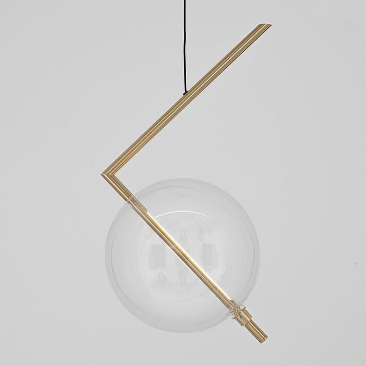 Kulista lampa wisząca Echo MSE1501100166 Moosee LED 3W 3000K szklana złota