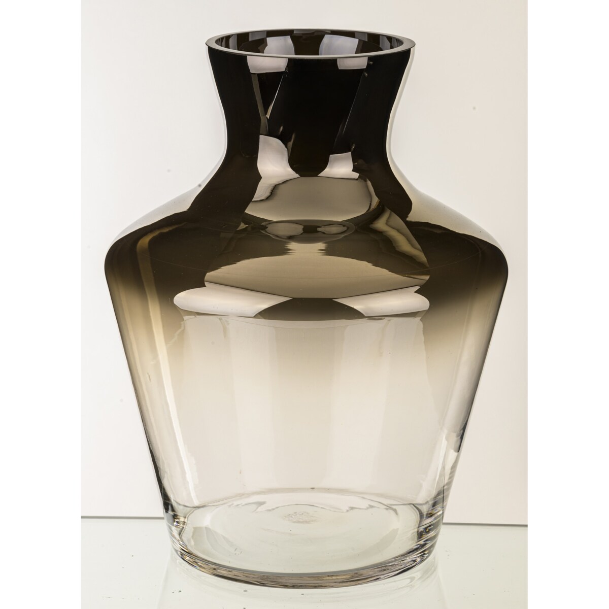 Wazon szklany srebrny 26x20x20 cm ARGENTO-3