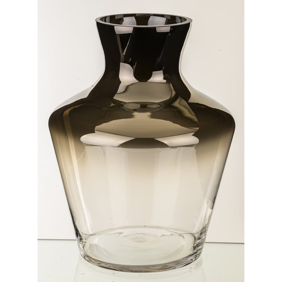 Wazon szklany srebrny 26x20x20 cm ARGENTO-3