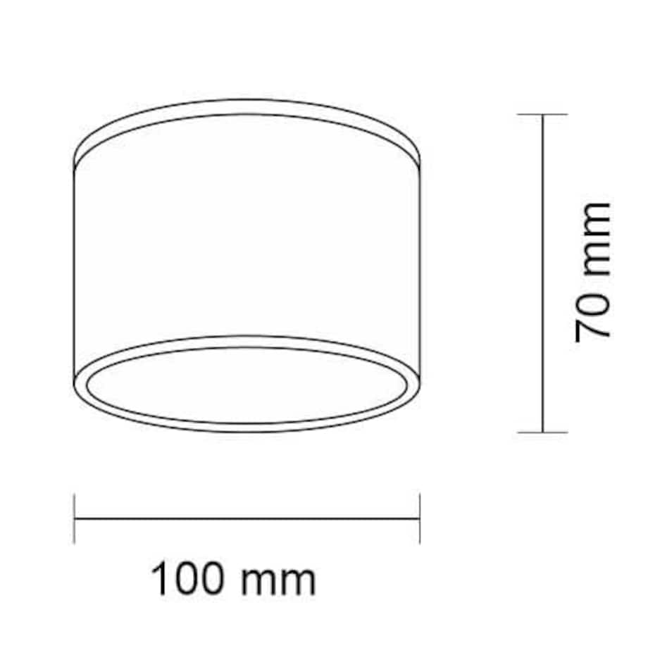 Plafon LAMPA sufitowa SUWA 7075 Shilo natynkowa OPRAWA downlight okrągły biały