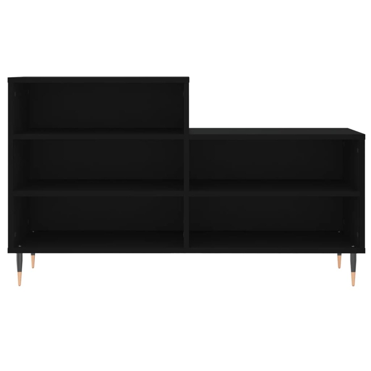 vidaXL Szafka na buty, czarna, 102x36x60 cm, materiał drewnopochodny