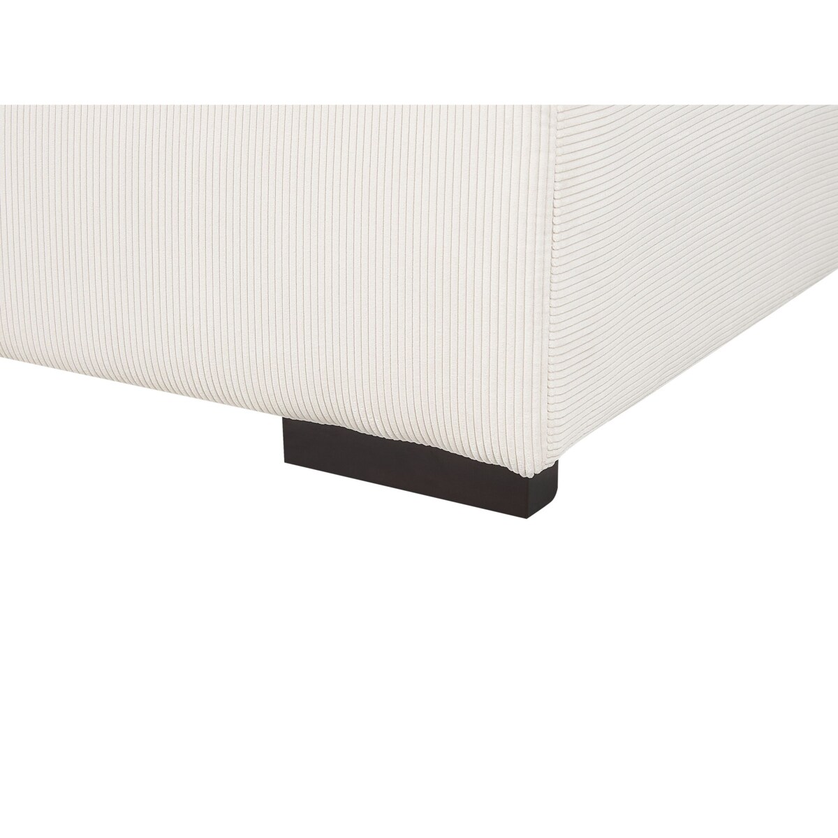 Otomana sztruksowa złamana biel LUNGO