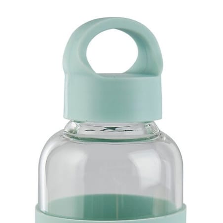 Butelka szklana z pokrowcem MIĘTOWA