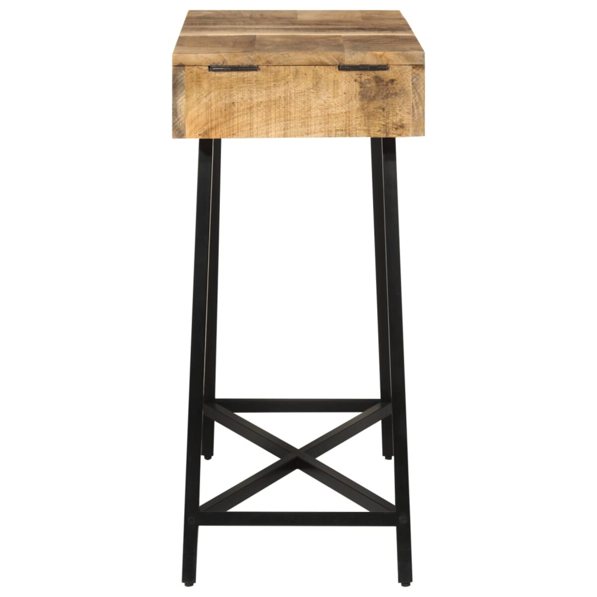 vidaXL Toaletka, 105x35x75 cm, surowe drewno mango i żelazo