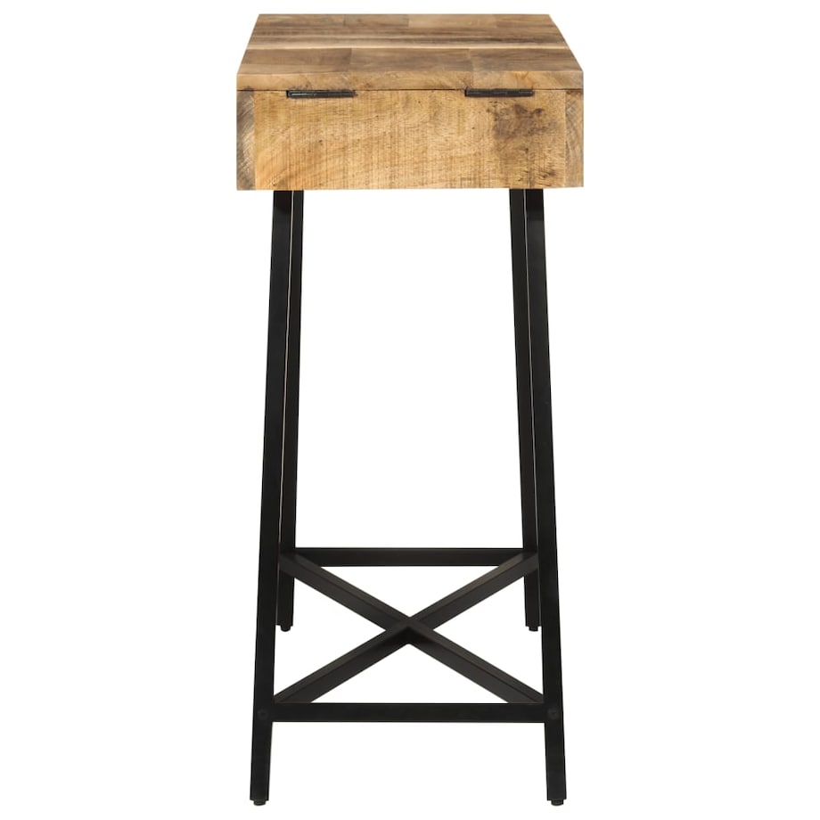 vidaXL Toaletka, 105x35x75 cm, surowe drewno mango i żelazo