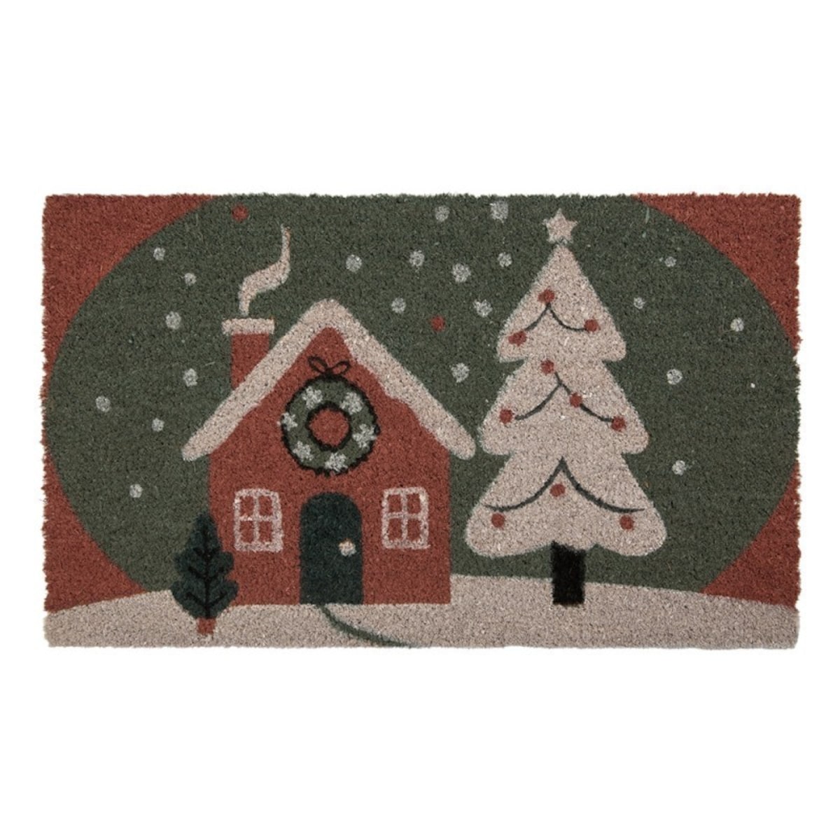 Wycieraczka wejściowa, kokosowa, świąteczna 45x75 cm