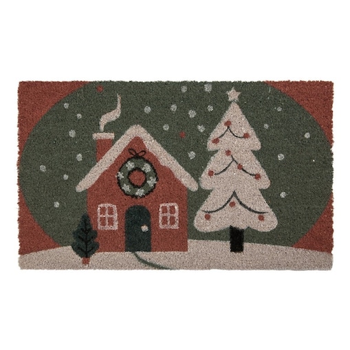 Wycieraczka wejściowa, kokosowa, świąteczna 45x75 cm