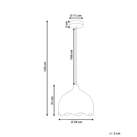 Lampa wisząca GOMATI Drewno mango Jasnobrązowy