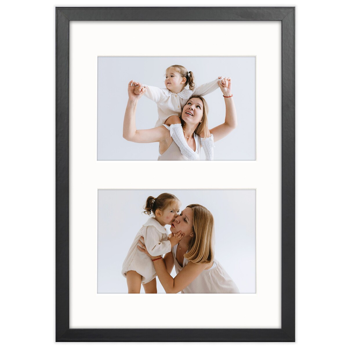 Ramka na 2 zdjęcia 10x15 cm foto galeria zdjęć multirama czarna 21x30 cm FRAMAI