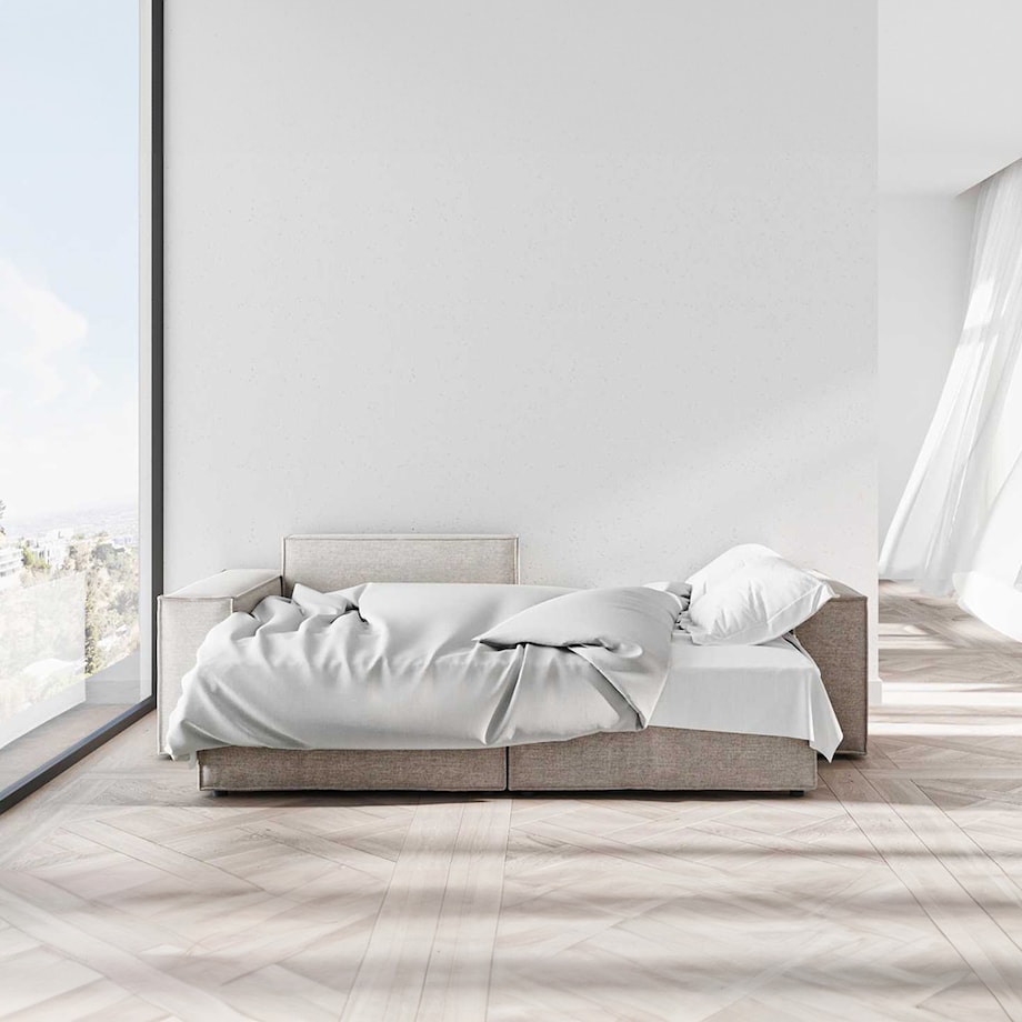 Melow Sofa narożna - jasnoszara