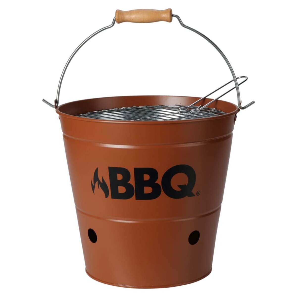 ProGarden Grill typu wiaderko BBQ, 26 cm, ciemnopomarańczowy