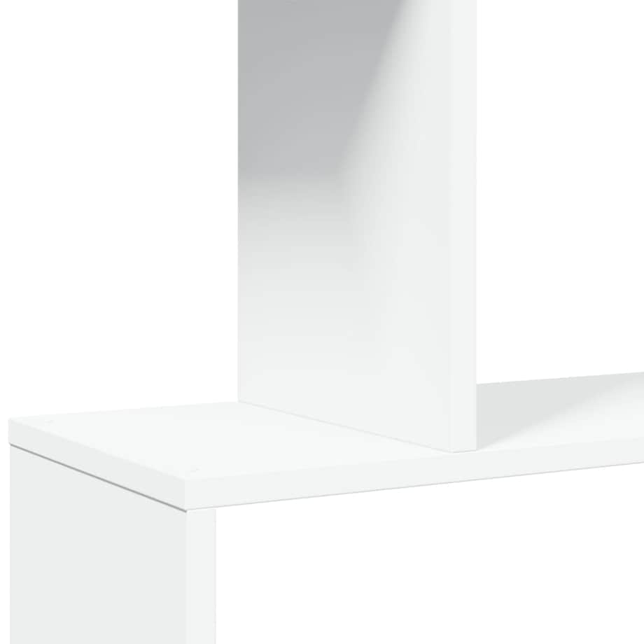 vidaXL Regał na książki z 4 poziomami, biały, 70x24x129 cm, drewno konstrukcyjne