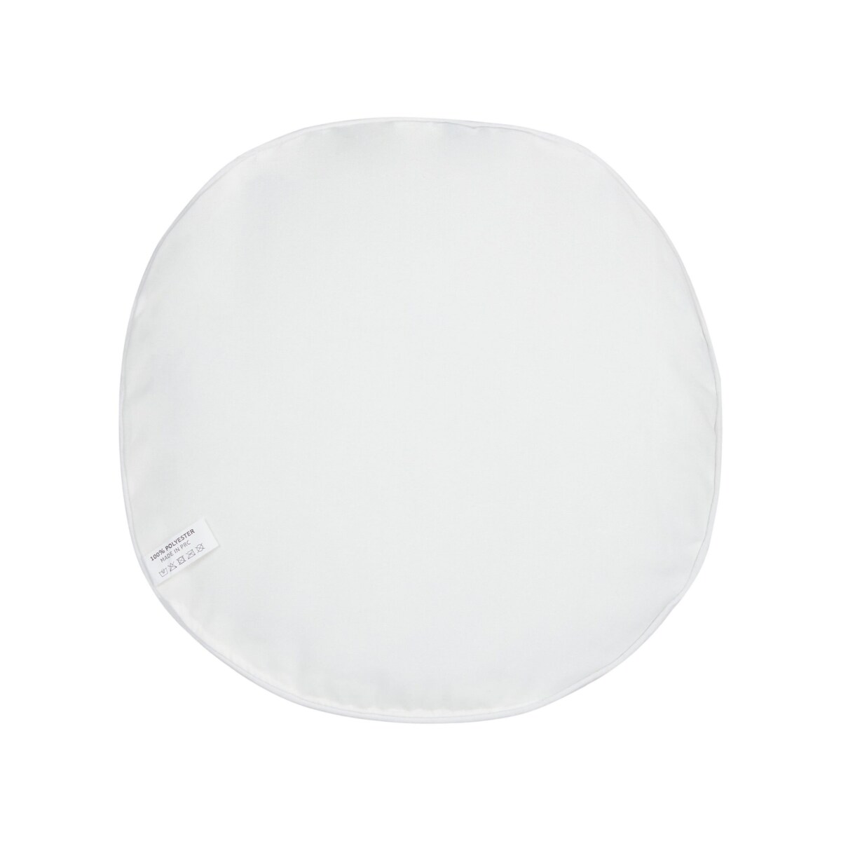 2 poduszki ogrodowe wzór w liście 40 cm zielone z białym CALDERINA