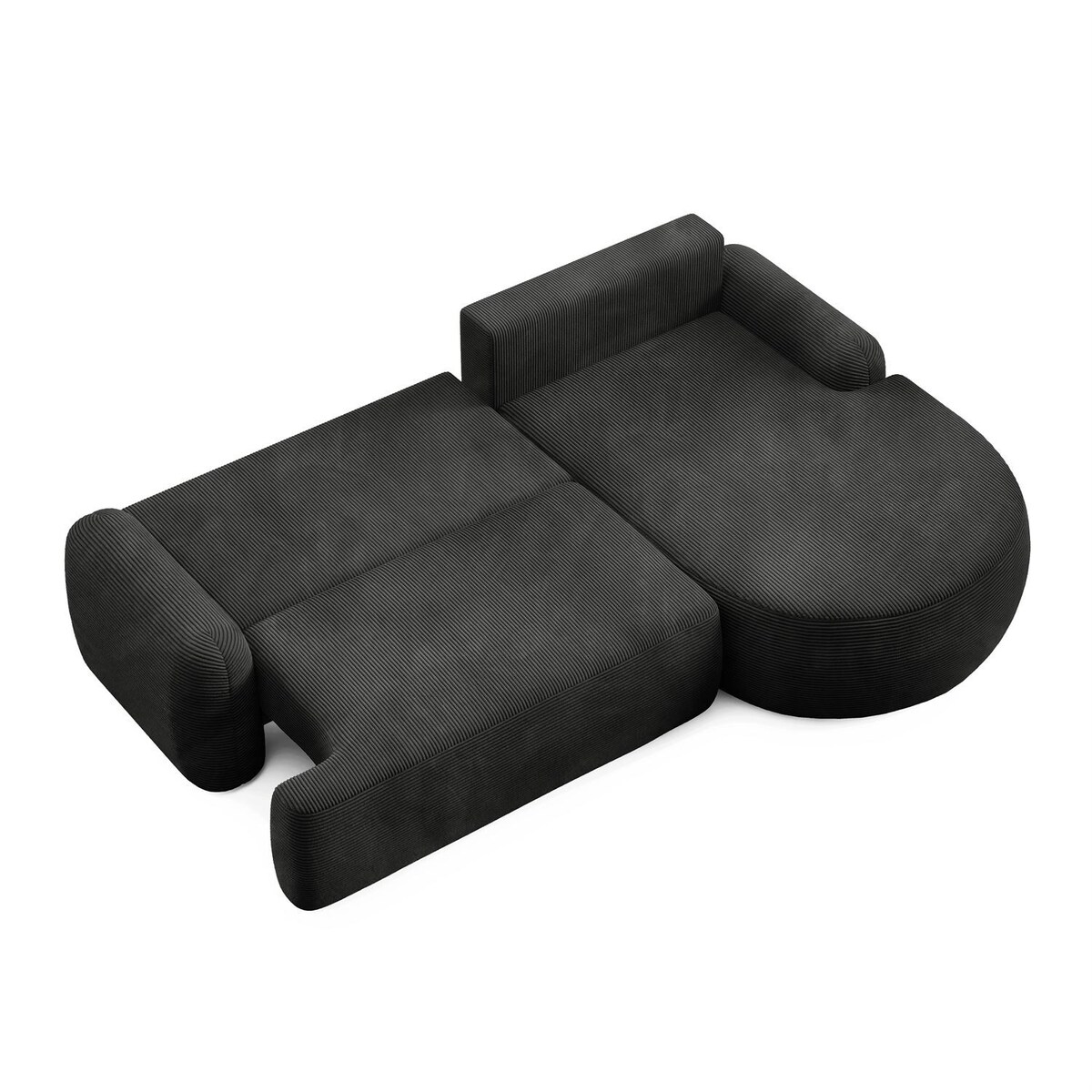 Zaokrąglony narożnik CLEO II z funkcją spania, wersja prawa, Poso 34