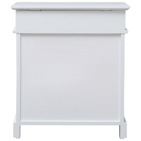 vidaXL Szafka na buty, biała, 50 x 28 x 58 cm, drewno paulownia