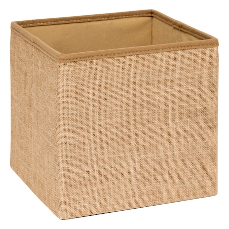 Pufa składana ze schowkiem 31x31x31 cm SUMDA-2 beżowa