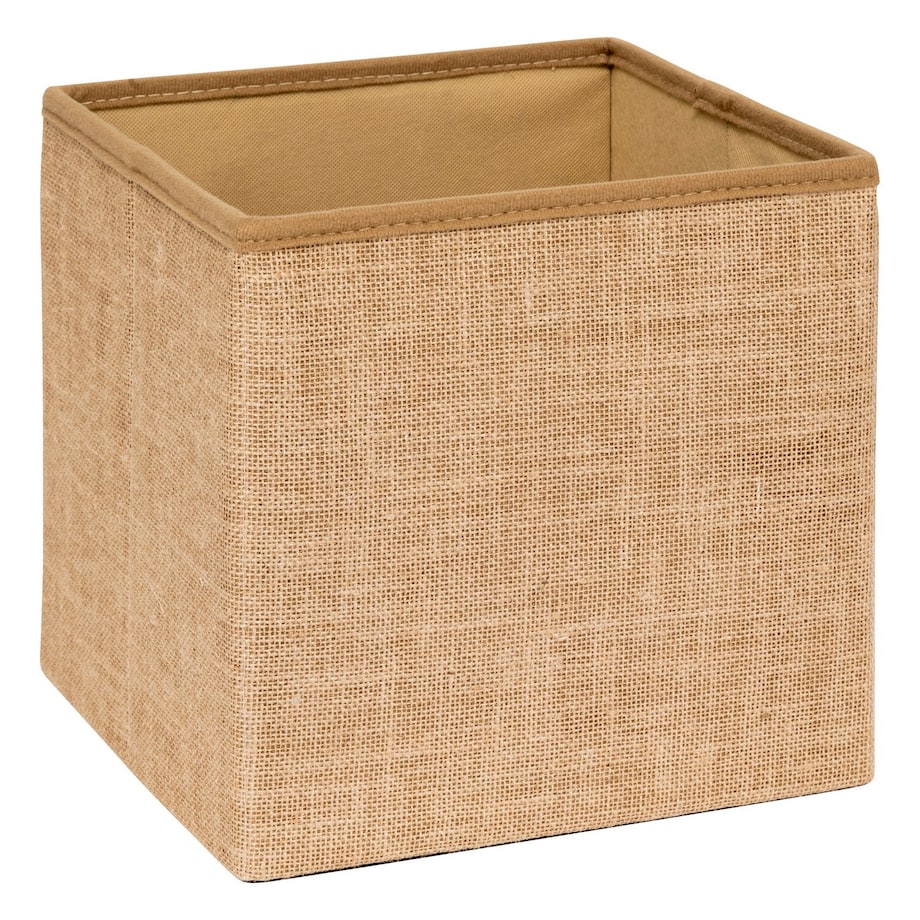 Pufa składana ze schowkiem 31x31x31 cm SUMDA-2 beżowa
