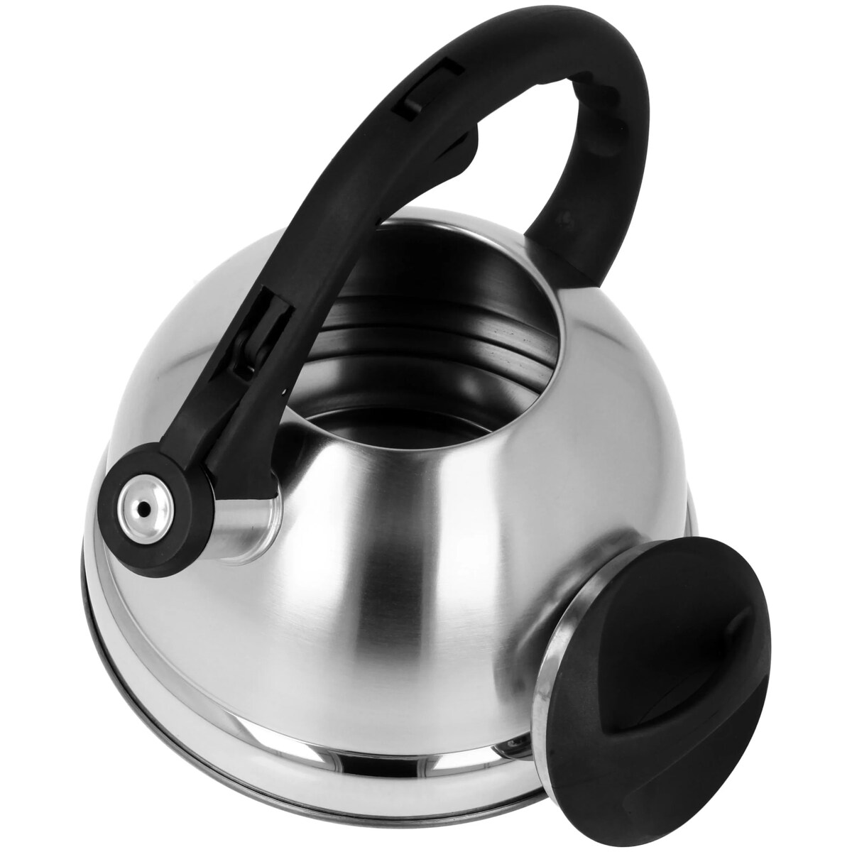 Czajnik stalowy z gwizdkiem tradycyjny indukcja gaz 2.7L srebrny BRUNBESTE BB-1309