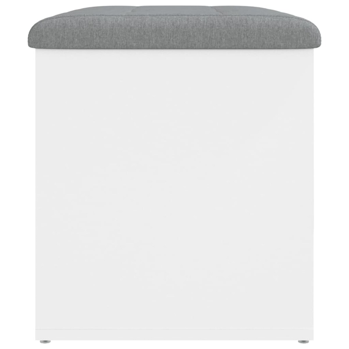 vidaXL Ławka ze schowkiem, biała, 62x42x45 cm, drewno konstrukcyjne