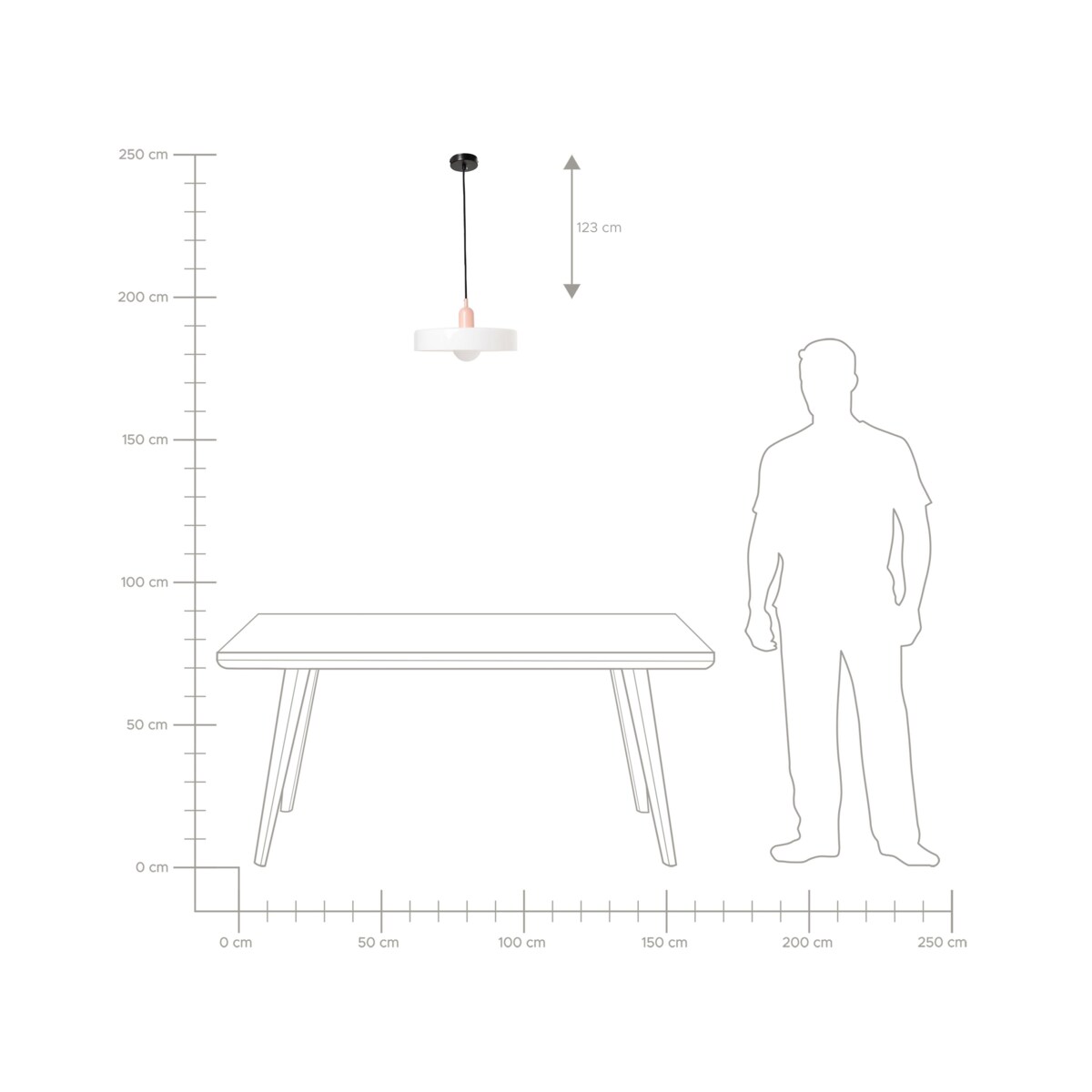 Lampa wisząca PAALA Szkło Biały