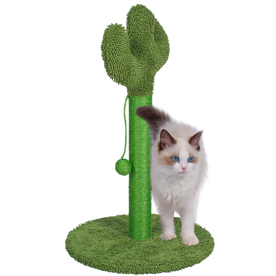 Drapak dla kota KAKTUS zielony wysoki