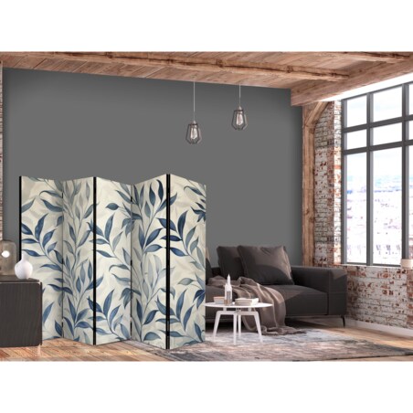Parawan Jednostronny Delikatny Motyw Botaniczny 225x172cm