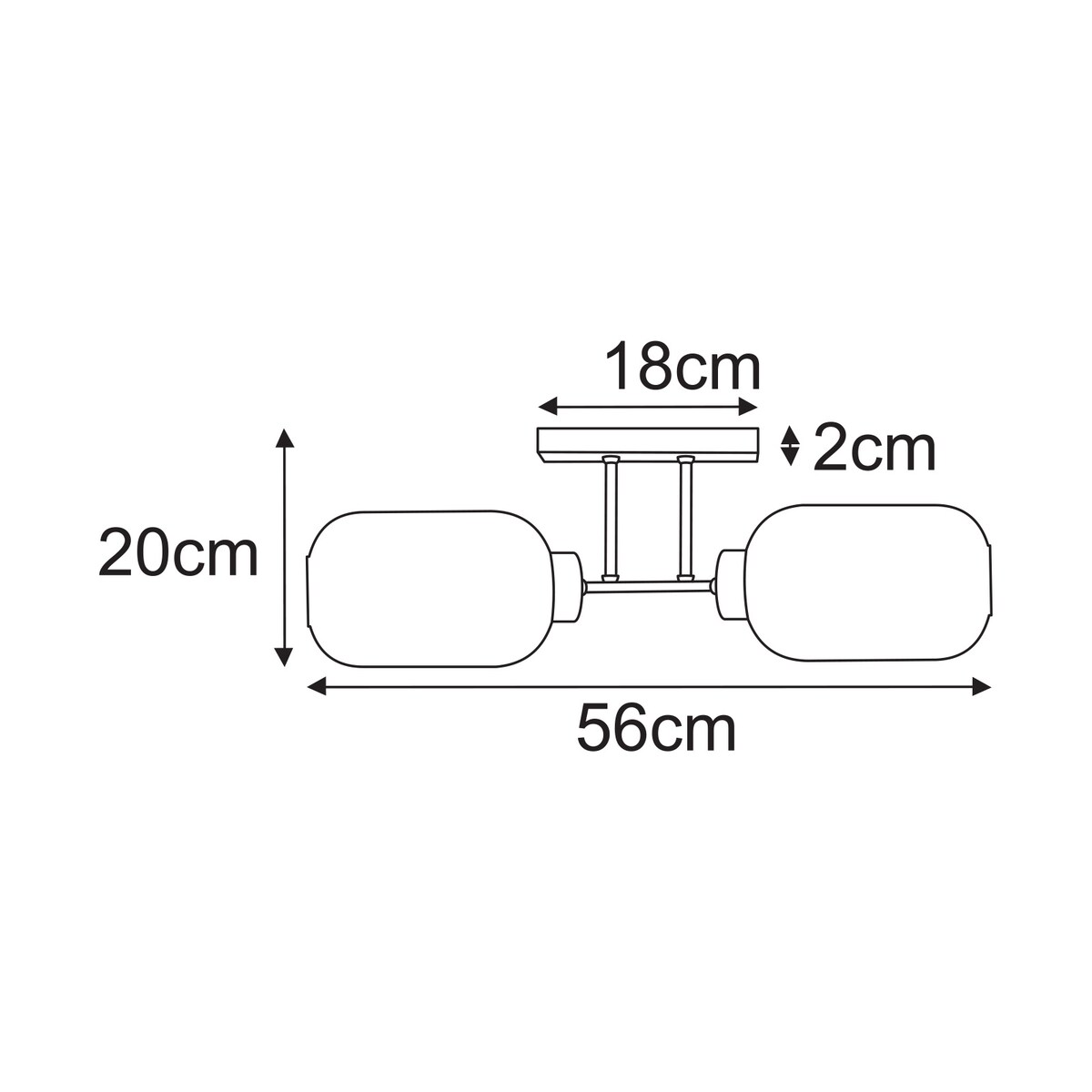 Lampa sufitowa K-5733 z serii VILAR
