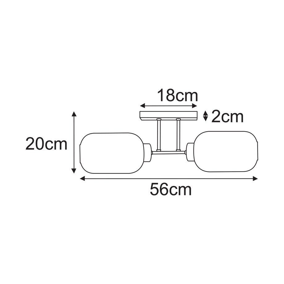 Lampa sufitowa K-5733 z serii VILAR