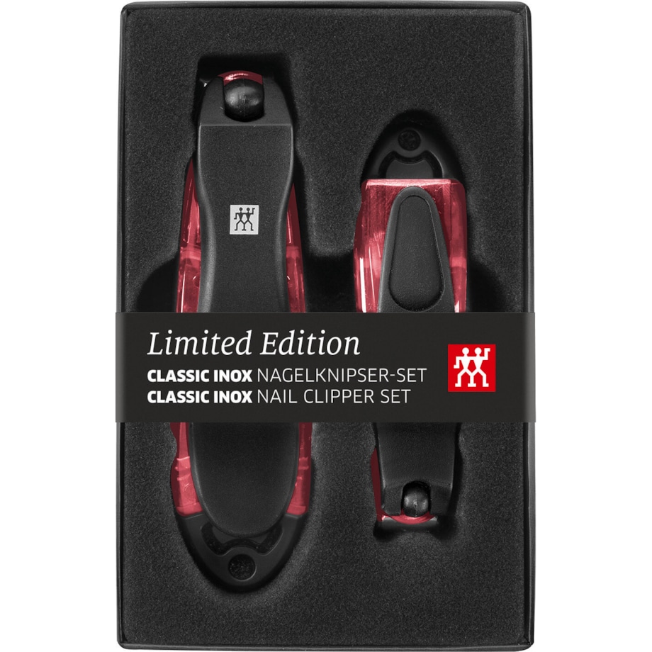 Zestaw 2 obcinarek do paznokci Zwilling Classic Inox - Czerwony