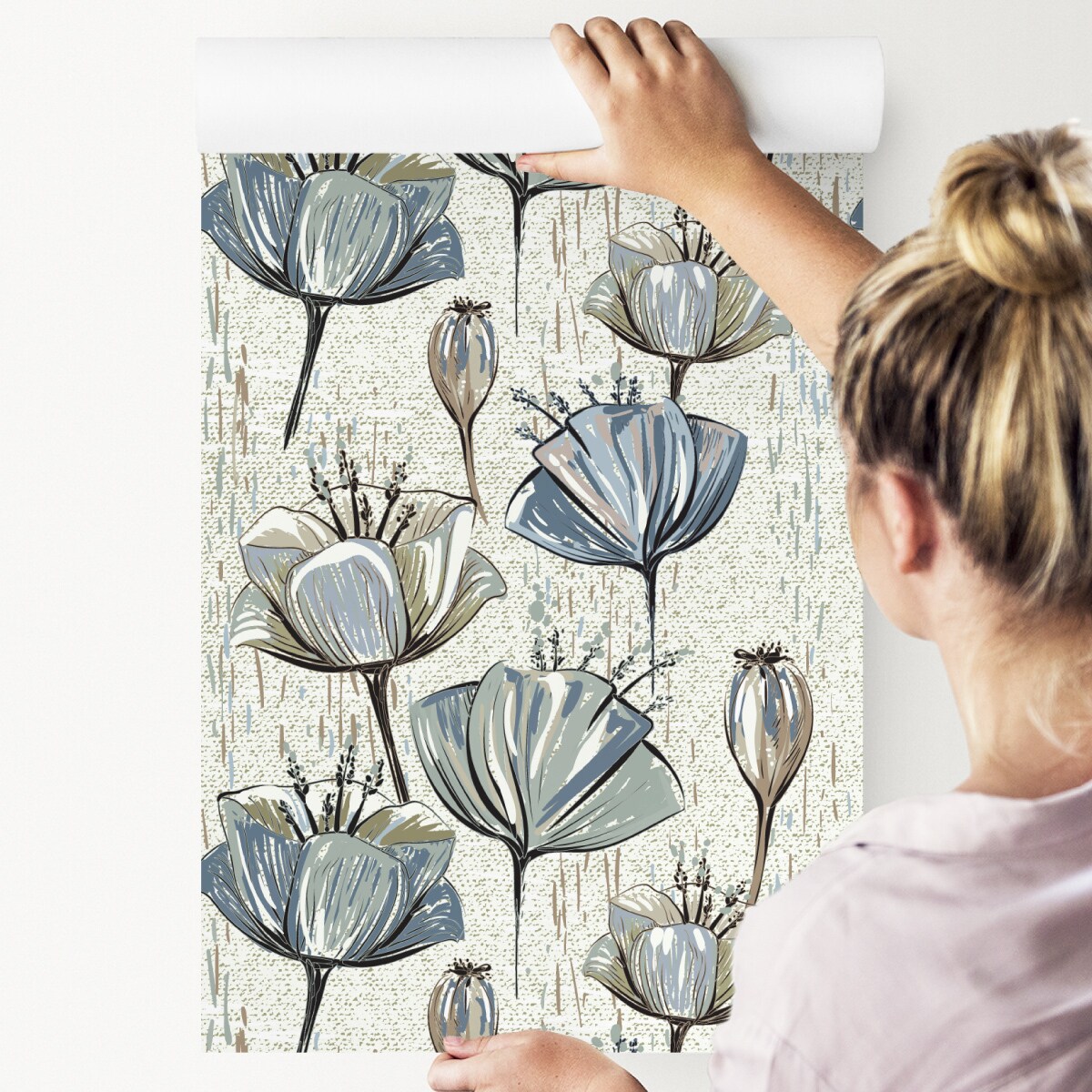 Tapeta Do Salonu TULIPANY Kwiaty w Stylu Vintage