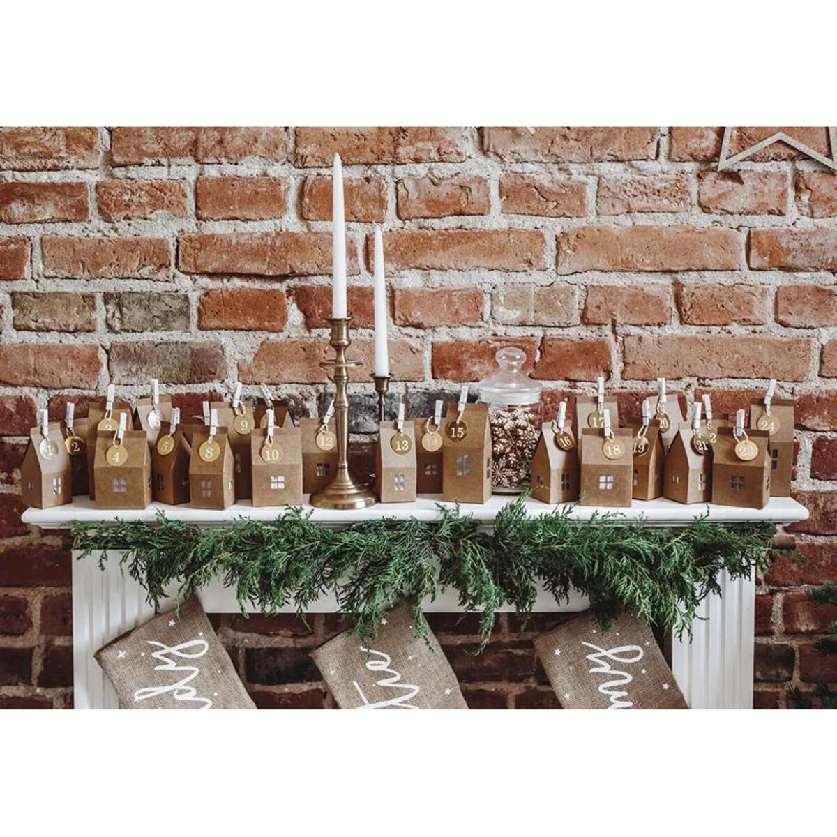 Kalendarz adwentowy Domki, mix